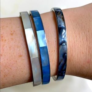 Blue sea shell bracelets